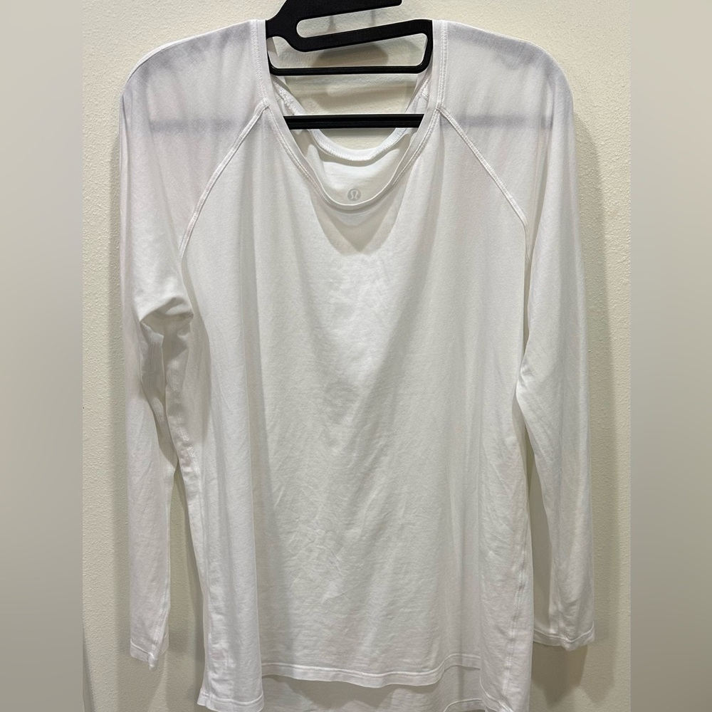 Lululemon Relaxed-Fit Long-Sleeve Shirt. White Size XL. Excellent Condition.